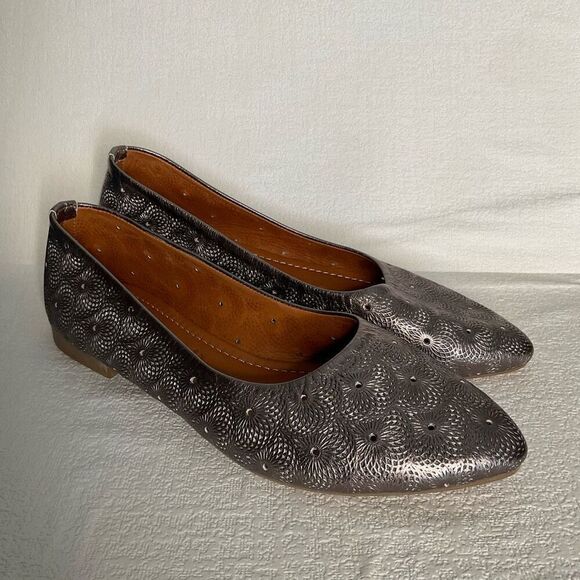Spring Step Nomalee Leather‎ Shoe Women’s 9,5-10 Flats Cutout Boho Euro 41 - Picture 1 of 12